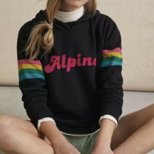 Anthropologie Back When Alpine Pullover Hoodie